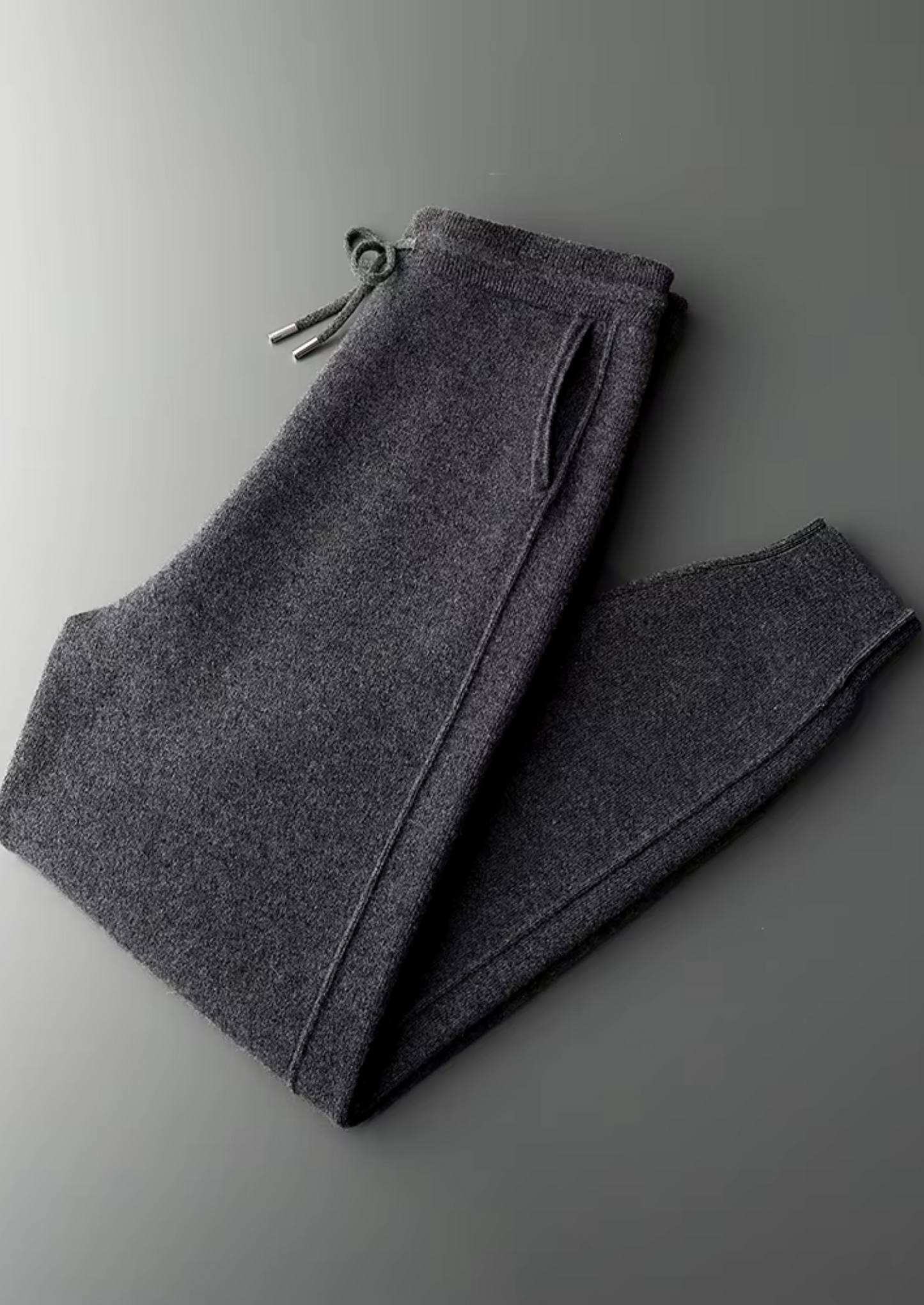 Men's Joggers Grey Extra-Fine Merino Wool