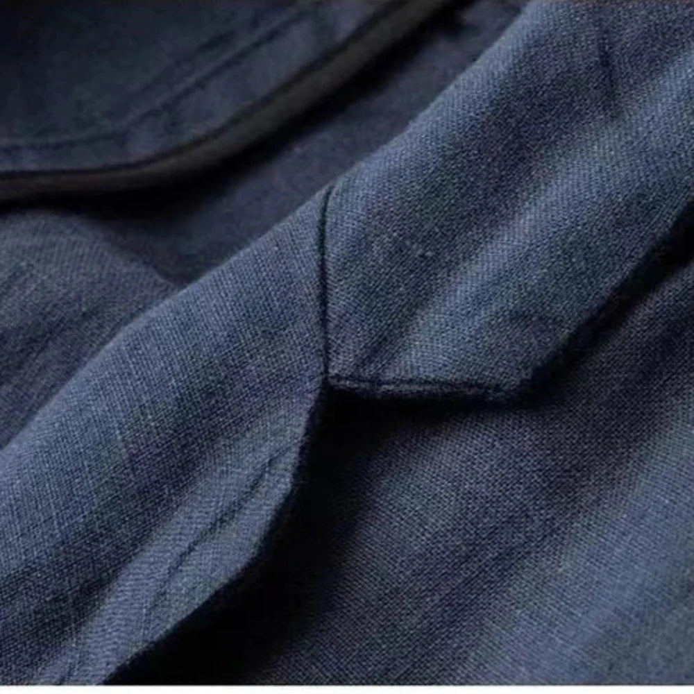 Men's Linen Set Beige 100% Linen