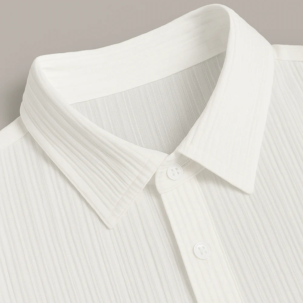 Men's Linen Set Beige Lightweight Casual
