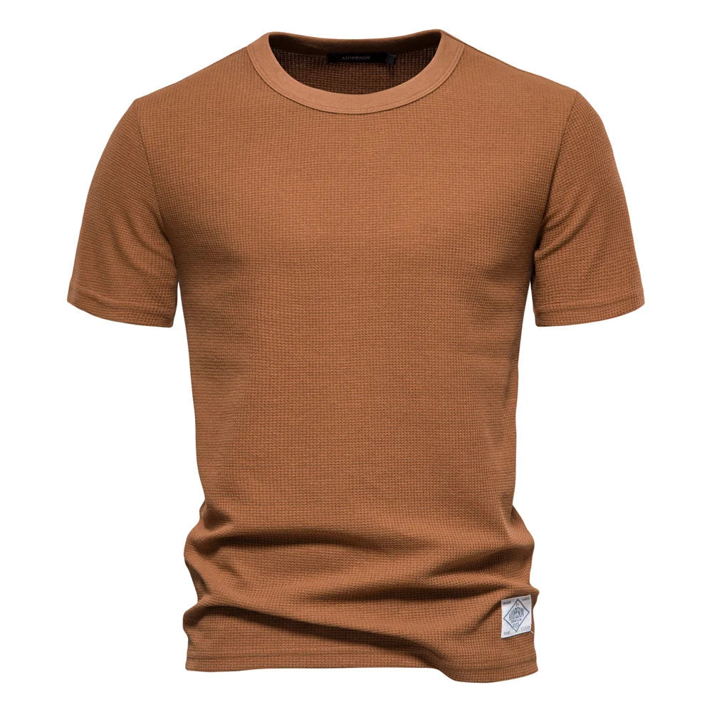 Men's Polo Shirt Light Blue Breathable Fabric