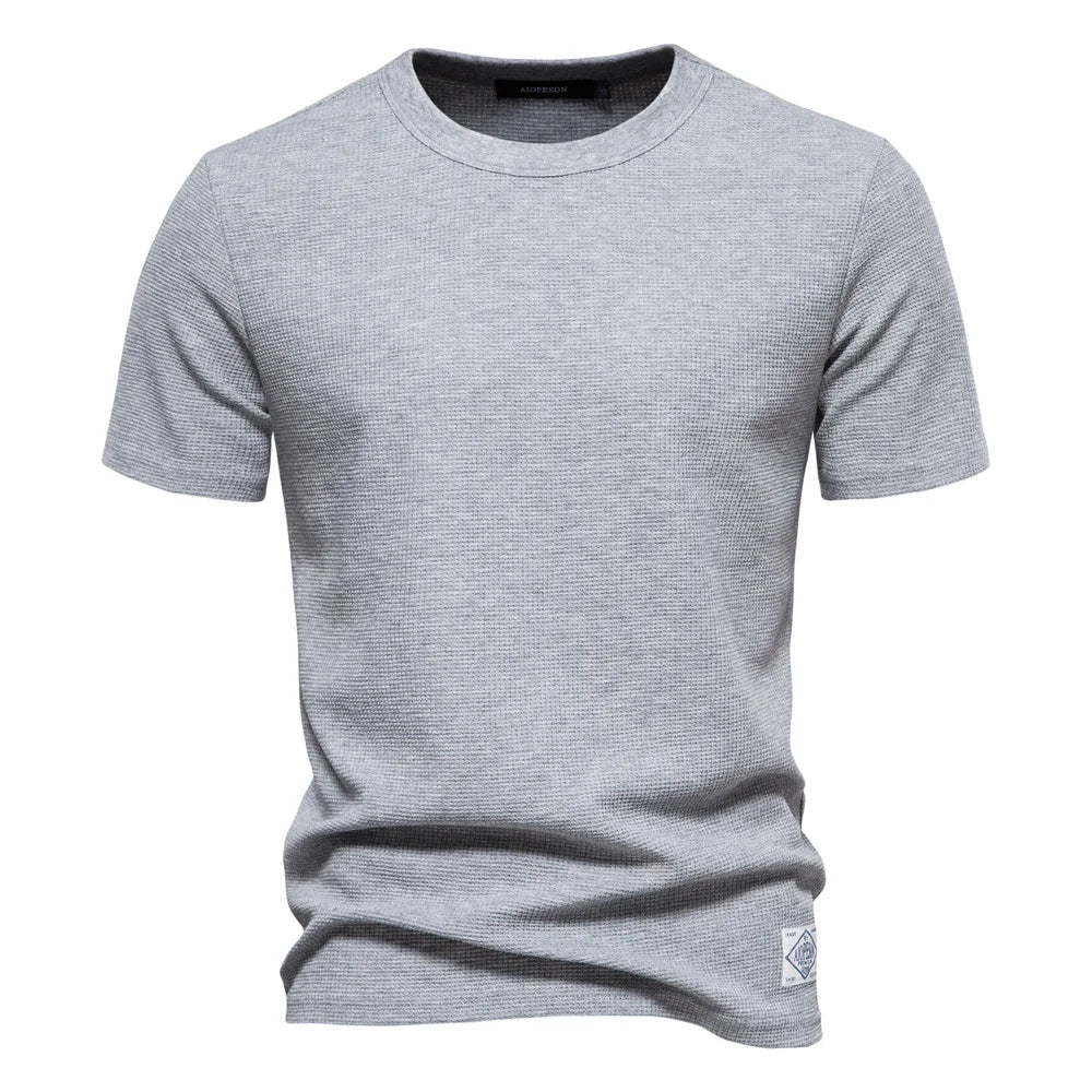 Men's Polo Shirt Light Blue Breathable Fabric