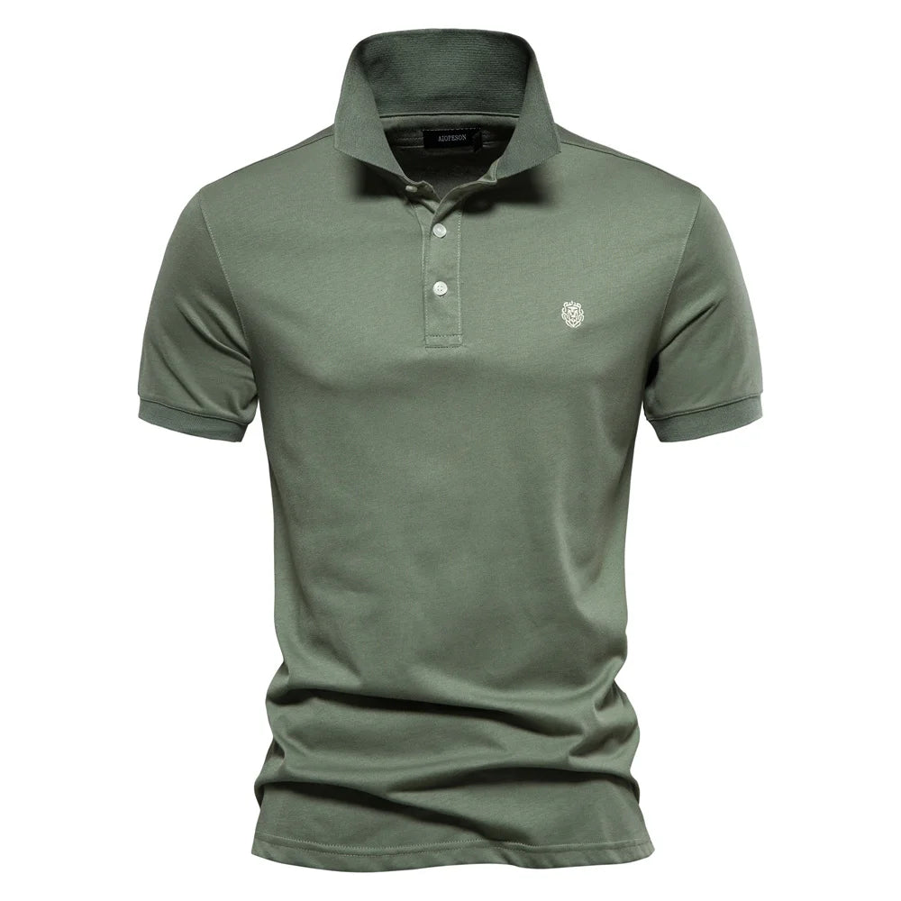 Men's Polo Shirt White 100% Cotton