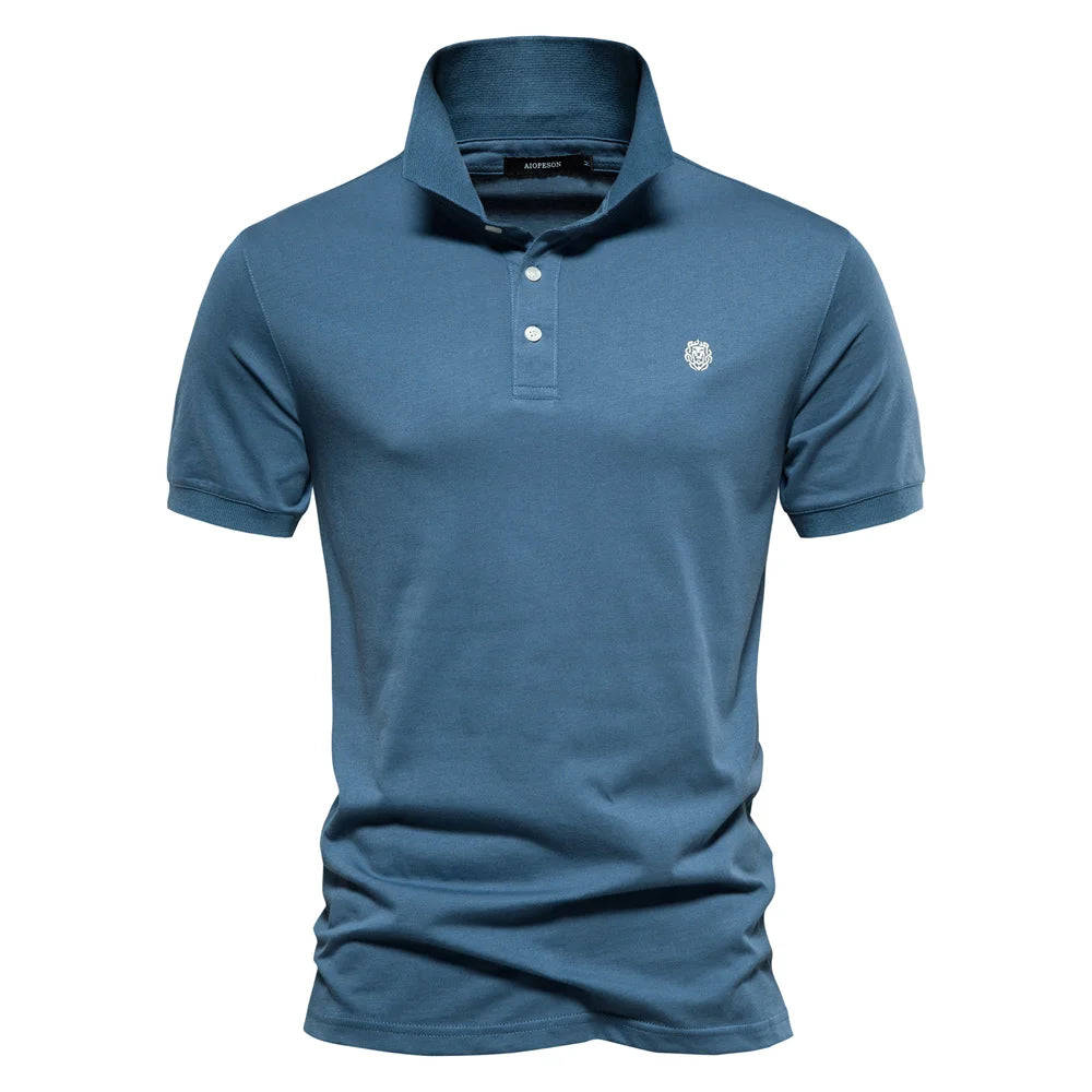 Men's Polo Shirt White 100% Cotton