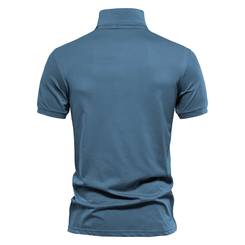 Men's Polo Shirt White 100% Cotton