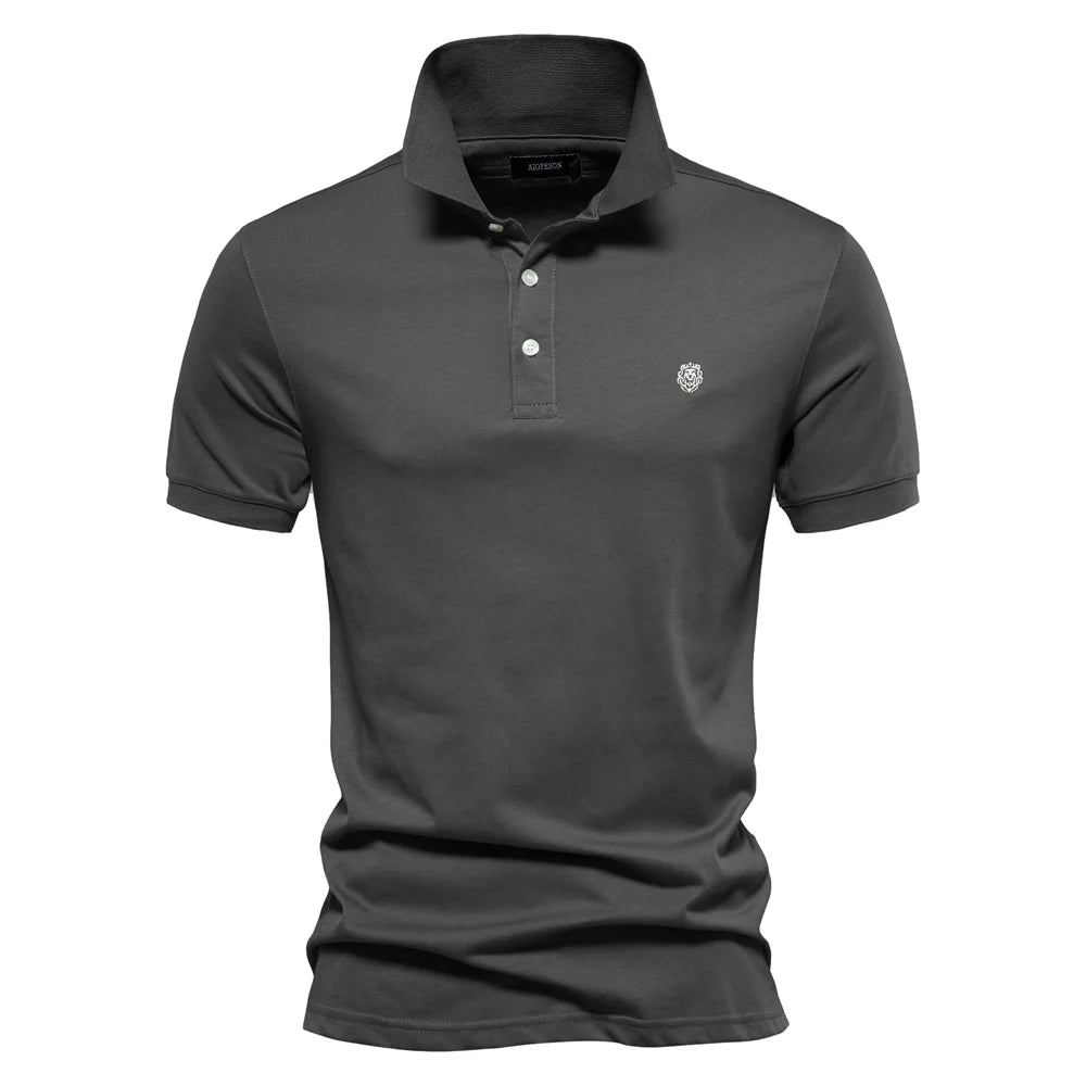 Men's Polo Shirt White 100% Cotton