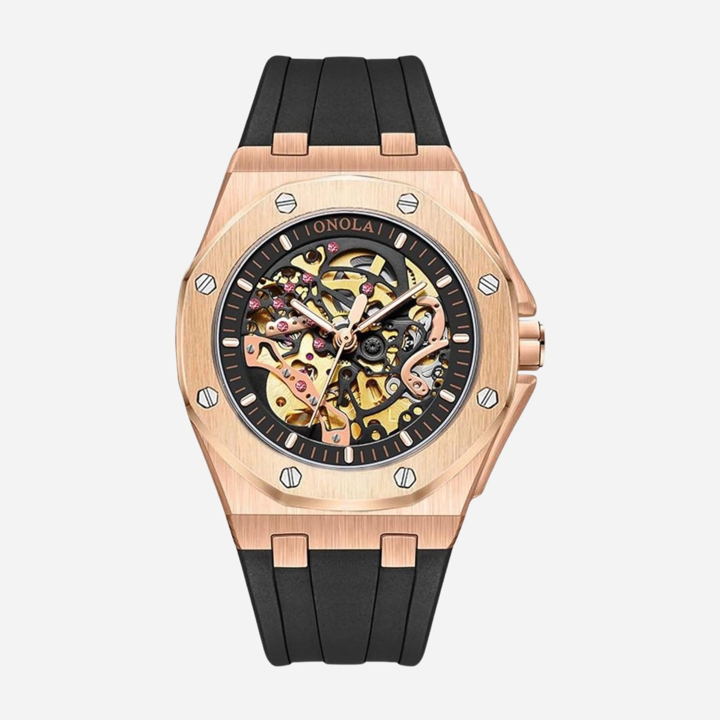 Men's Prince Oak Watch Brown Leather 9