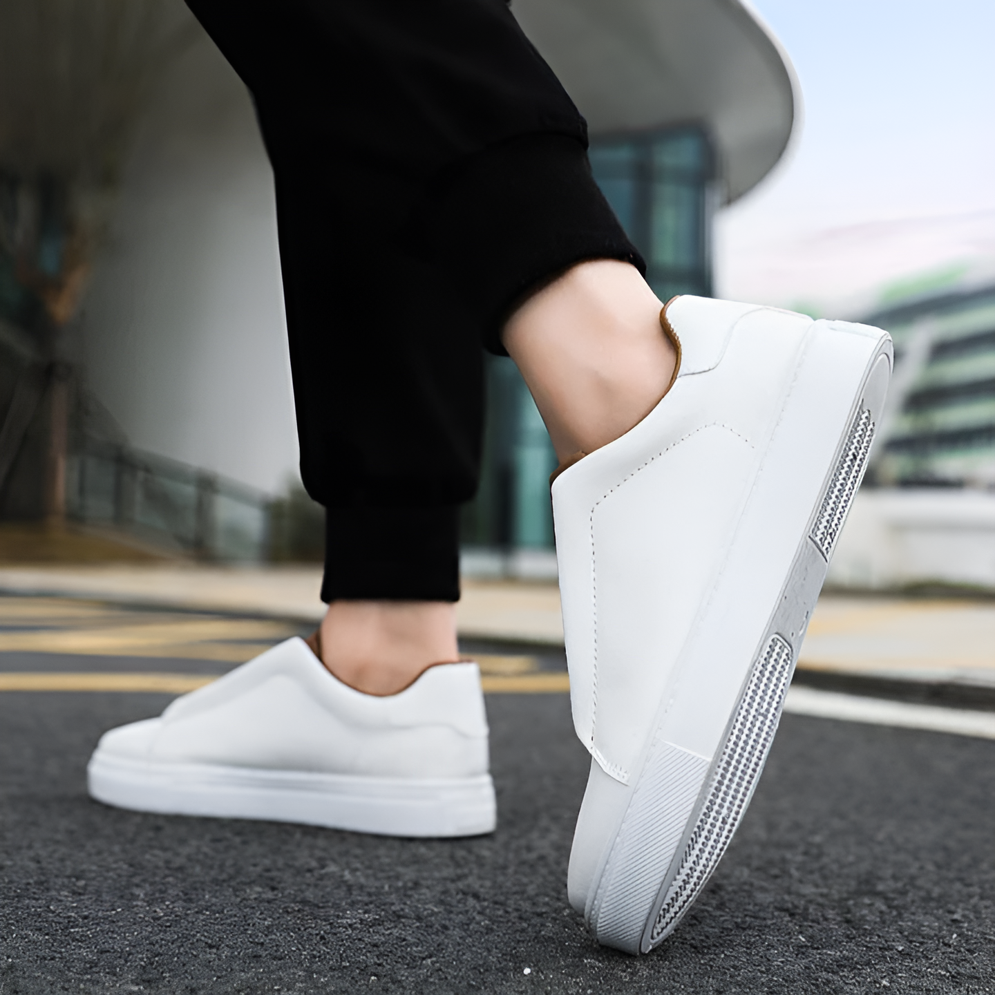 Men's Sneakers Black Eco-Friendly Material