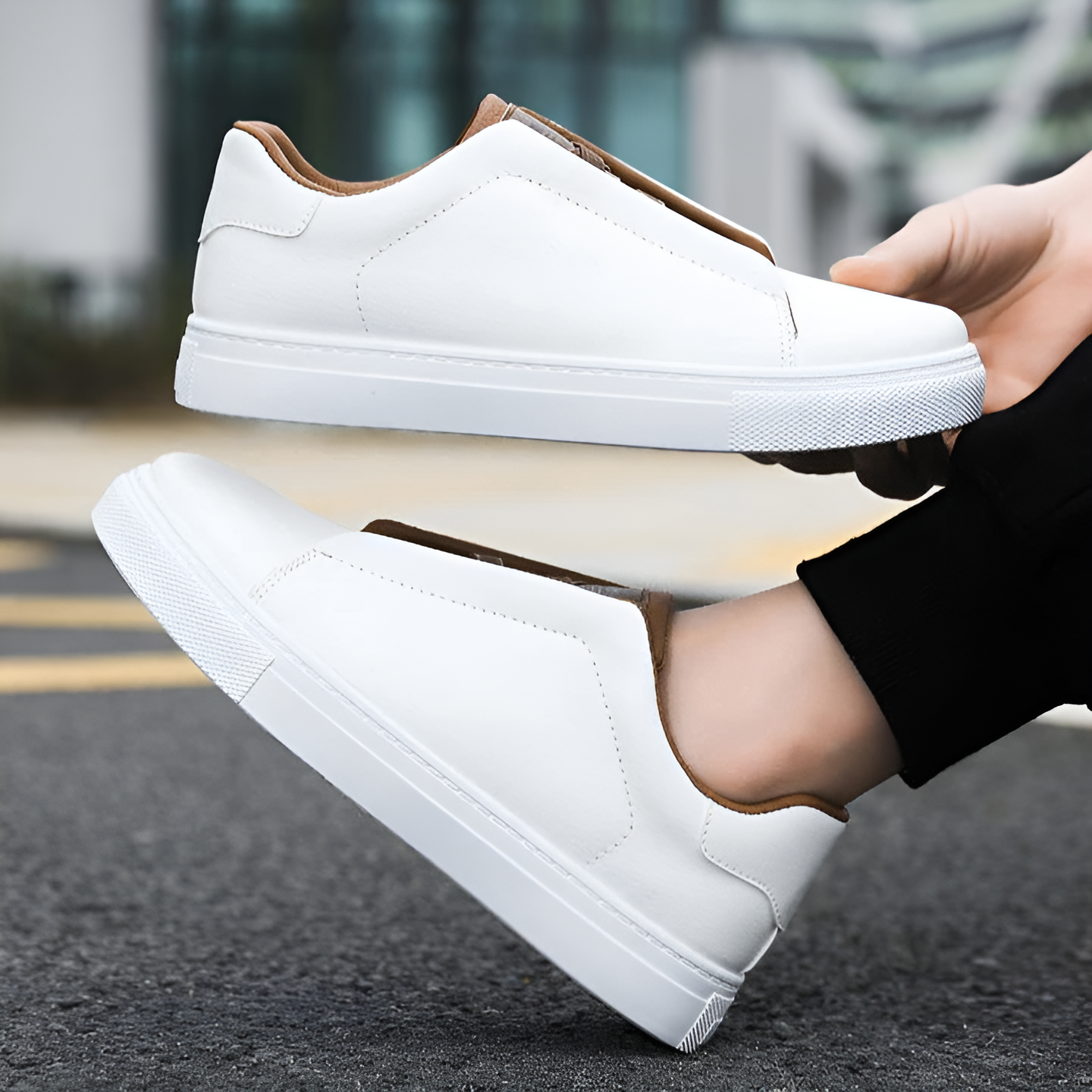 Men's Sneakers Black Eco-Friendly Material