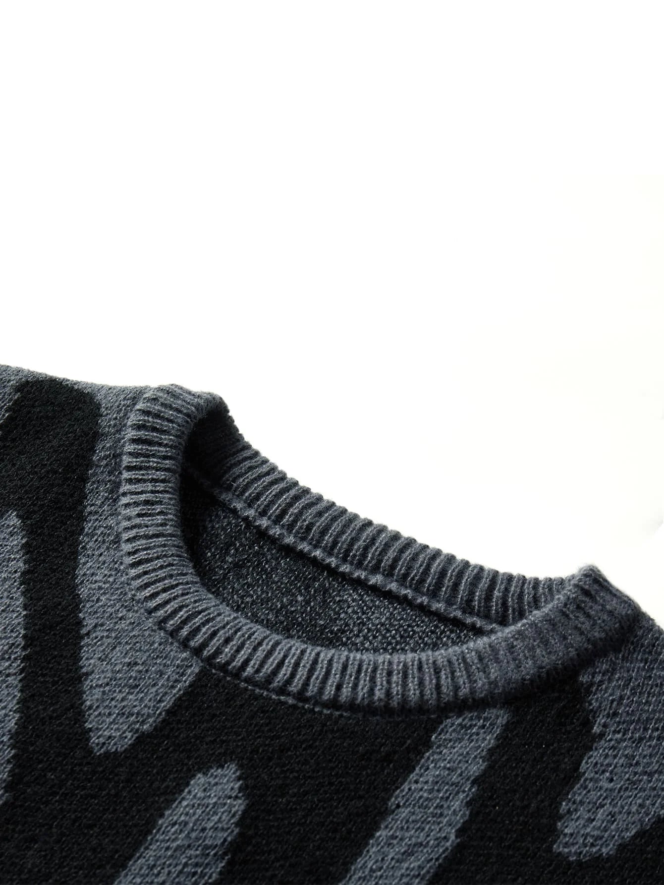 Men's Sweater Blue Cotton Blend 1