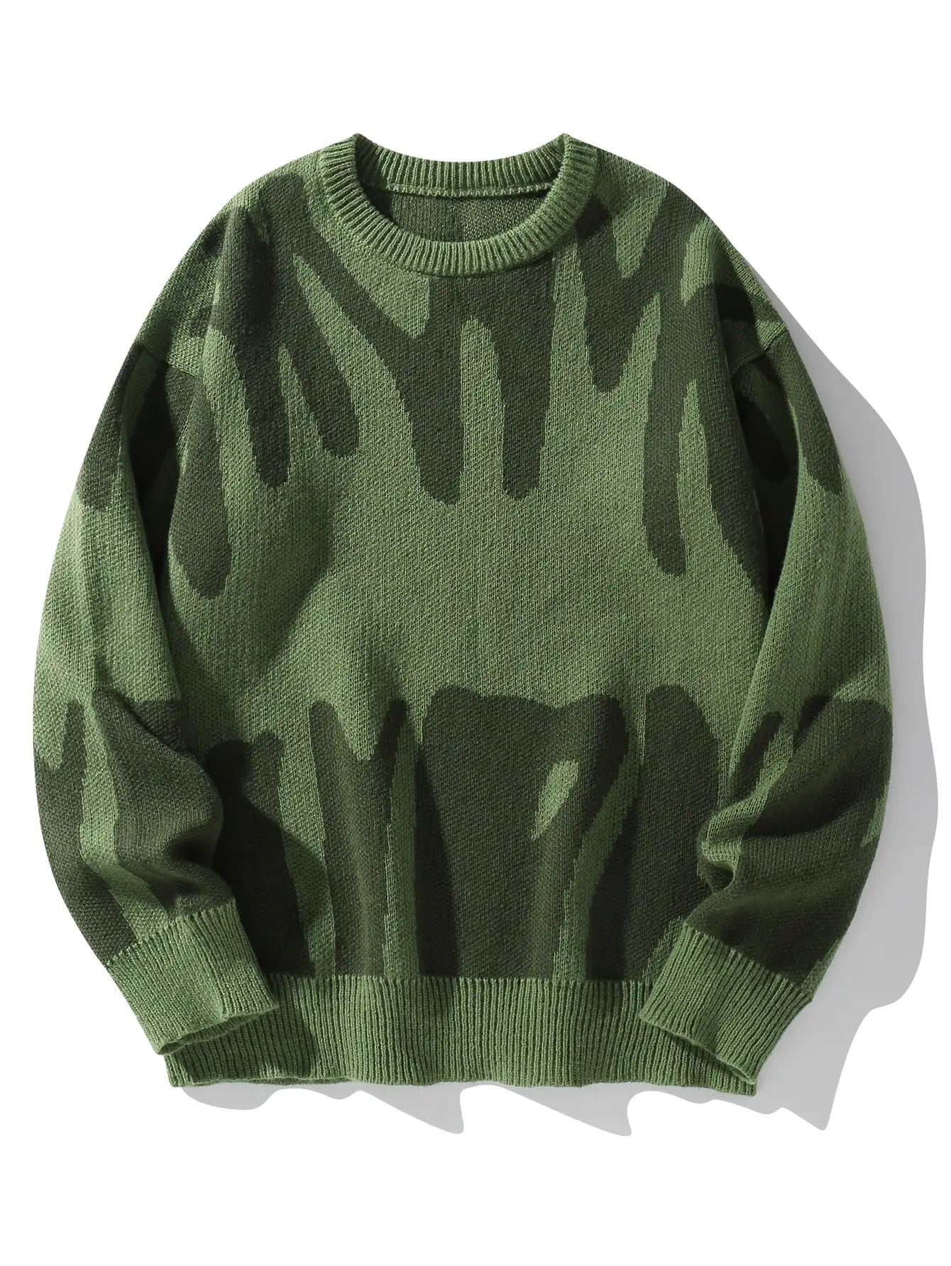 Men's Sweater Blue Cotton Blend 8