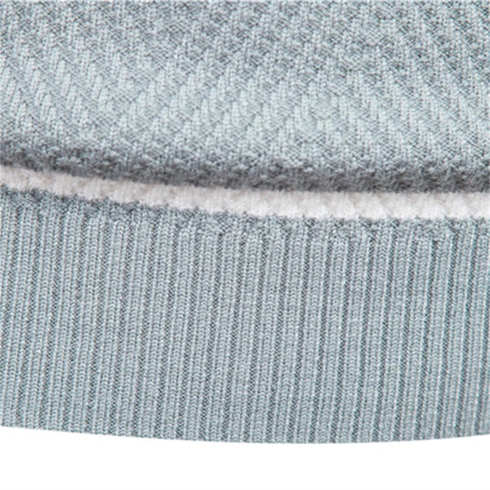 Men's Sweater Blue Striped Cotton Slim Fit 3