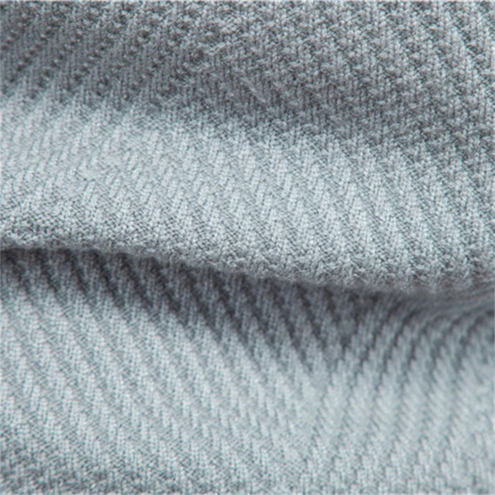 Men's Sweater Blue Striped Cotton Slim Fit 4