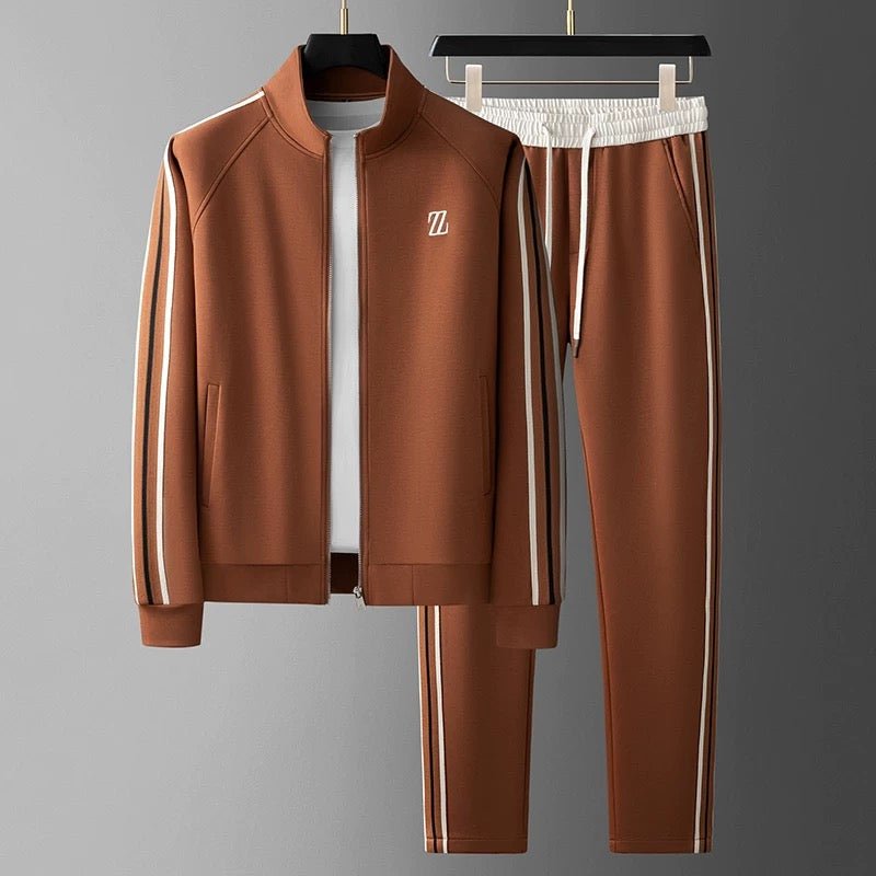 Men's Tracksuit Black Lycra Athletic Set