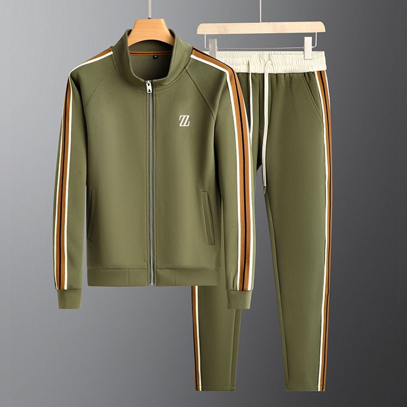 Men's Tracksuit Black Lycra Athletic Set