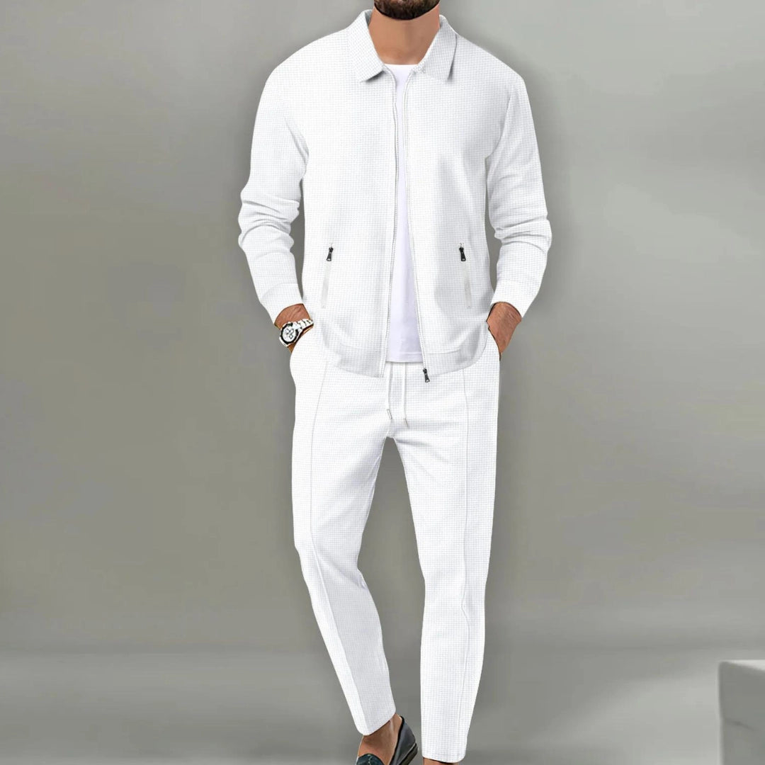 Men's Tracksuit Co-ord Black Lightweight Polyester 1