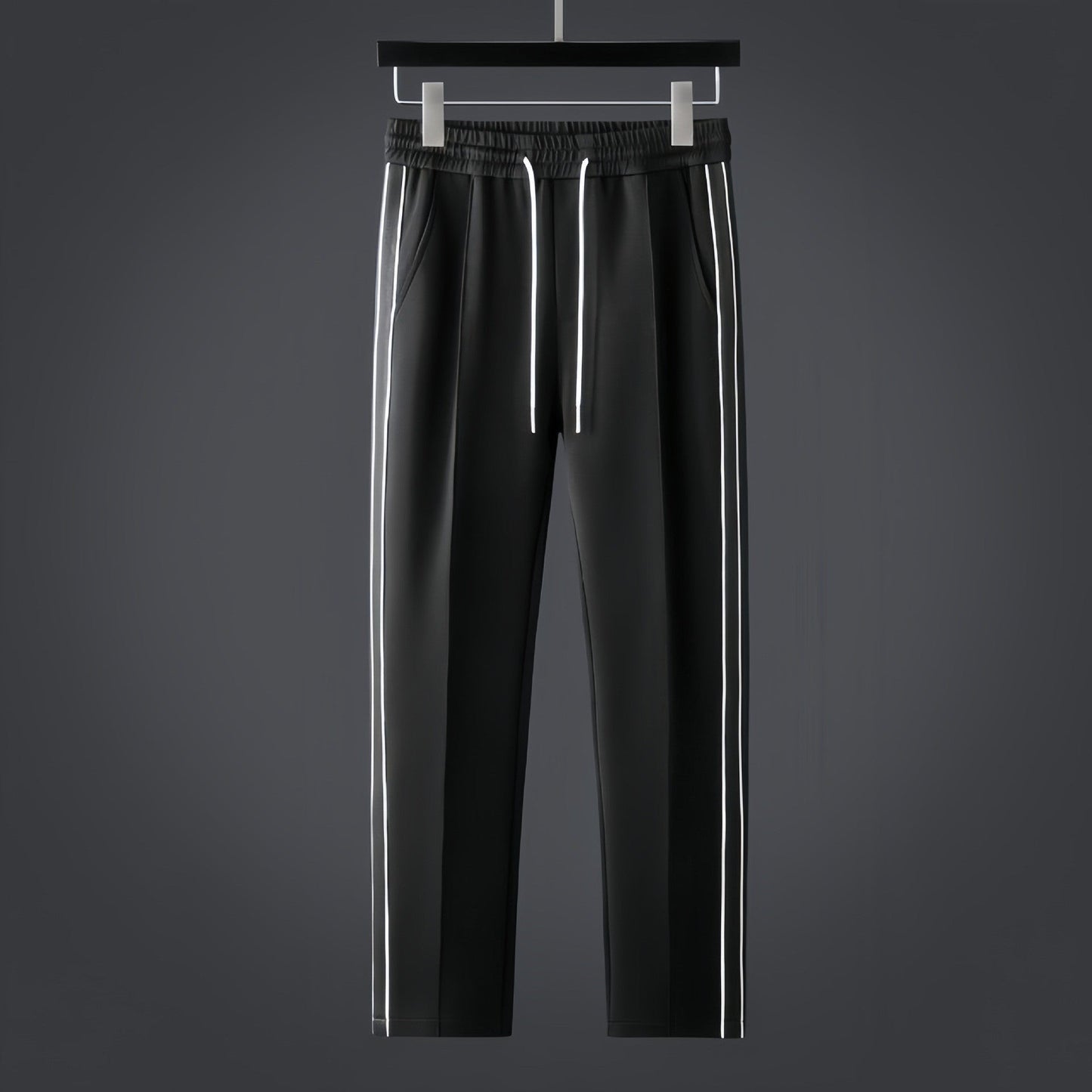 Men's Tracksuit Set Black Lycra Athletic Wear