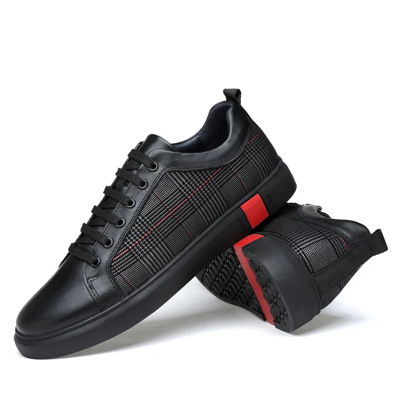 Men's Trainers White Leather Italian Design