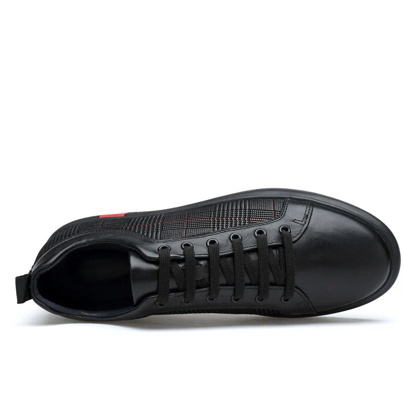 Men's Trainers White Leather Italian Design