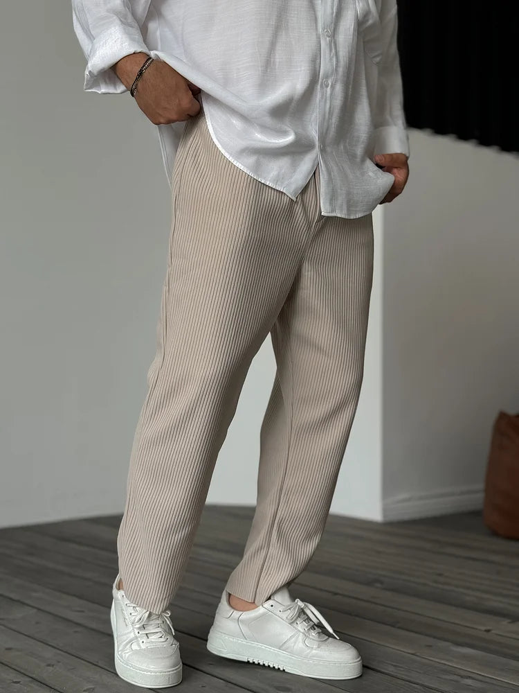 Men's Trousers Beige Premium Fabric 3