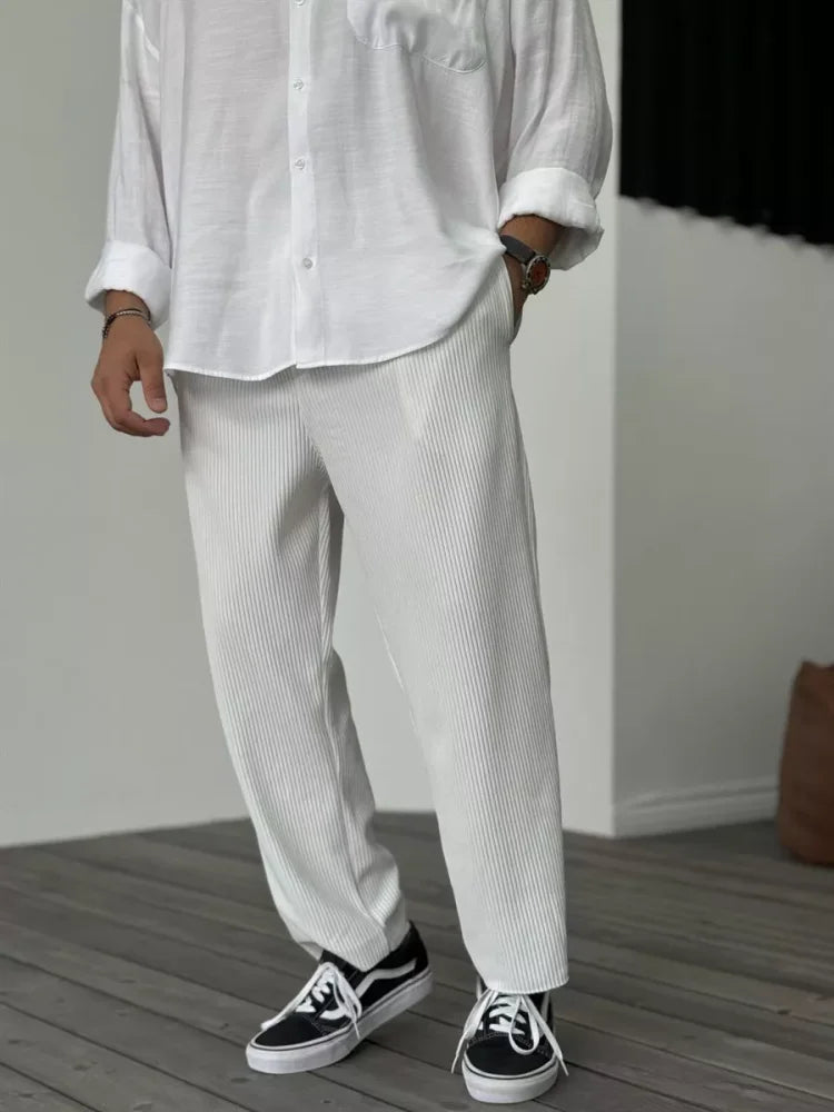 Men's Trousers Beige Premium Fabric 4