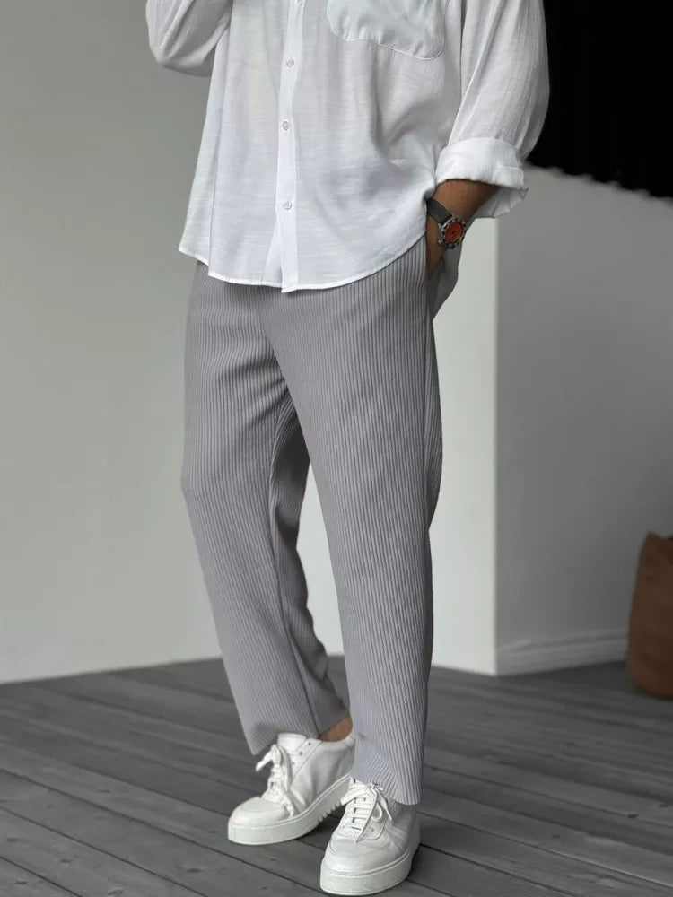 Men's Trousers Beige Premium Fabric 5