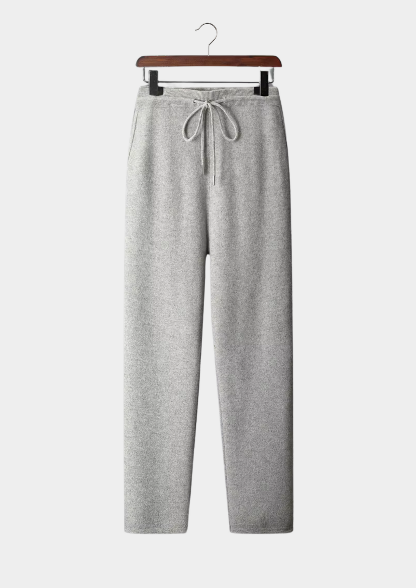 Men's Trousers Grey Extra-Fine Merino Wool 1