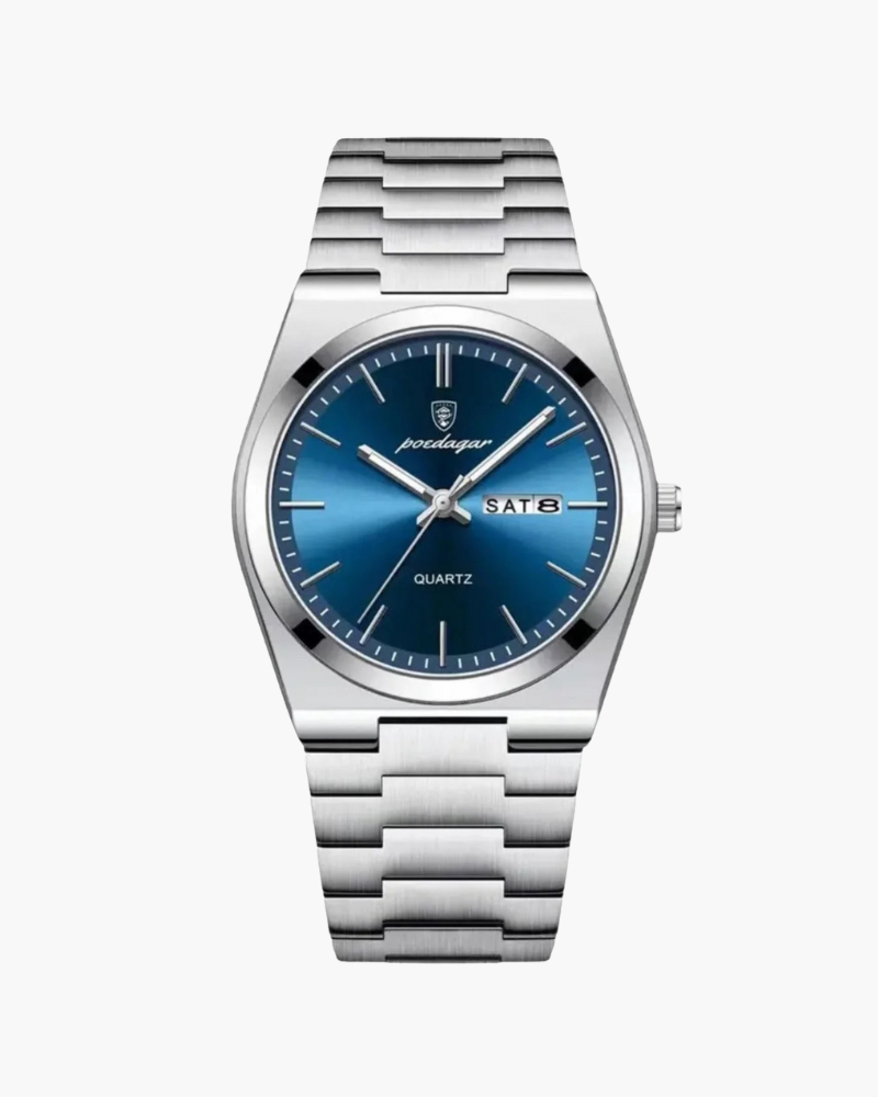 Men's Watch Black Stainless Steel Chronograph