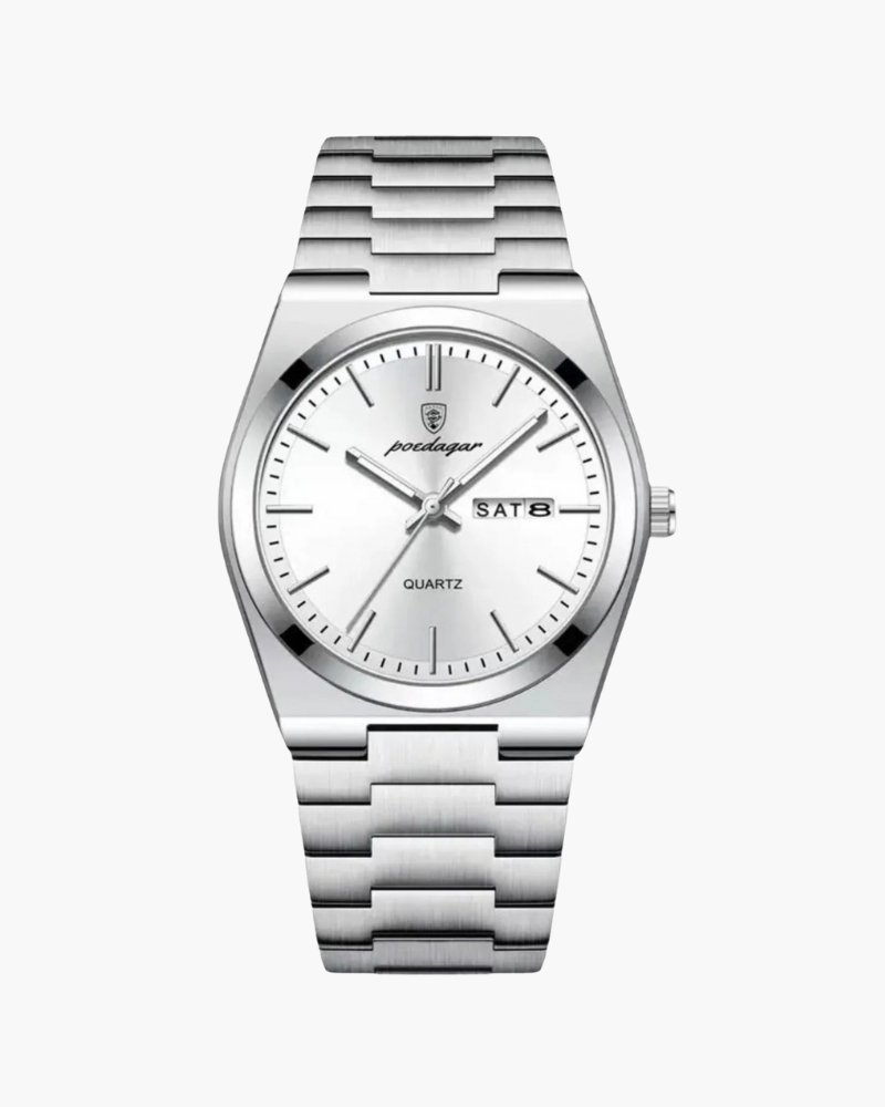 Men's Watch Black Stainless Steel Chronograph