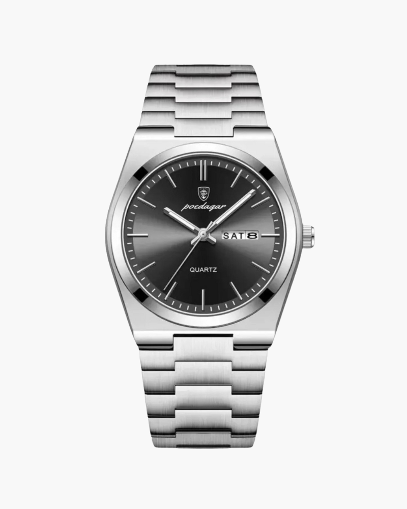 Men's Watch Black Stainless Steel Chronograph