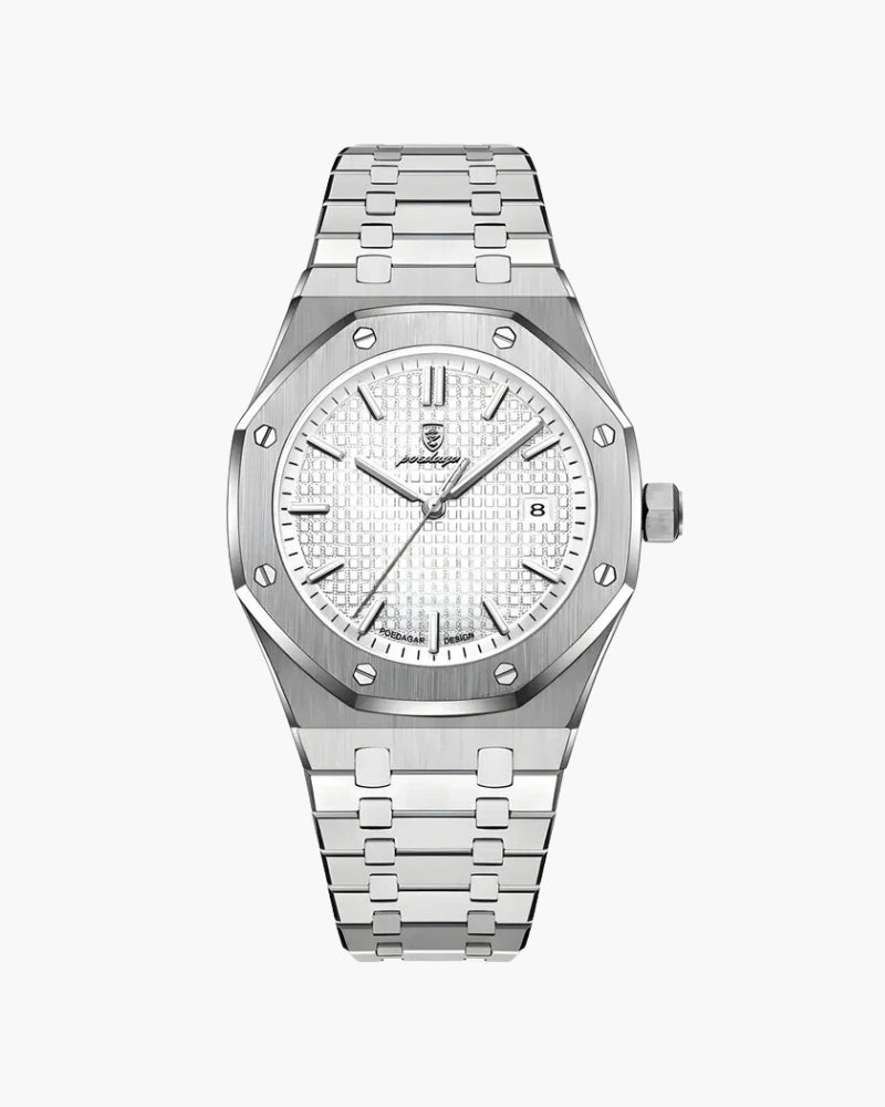 Men's Watch Blue Rose Gold Stainless Steel