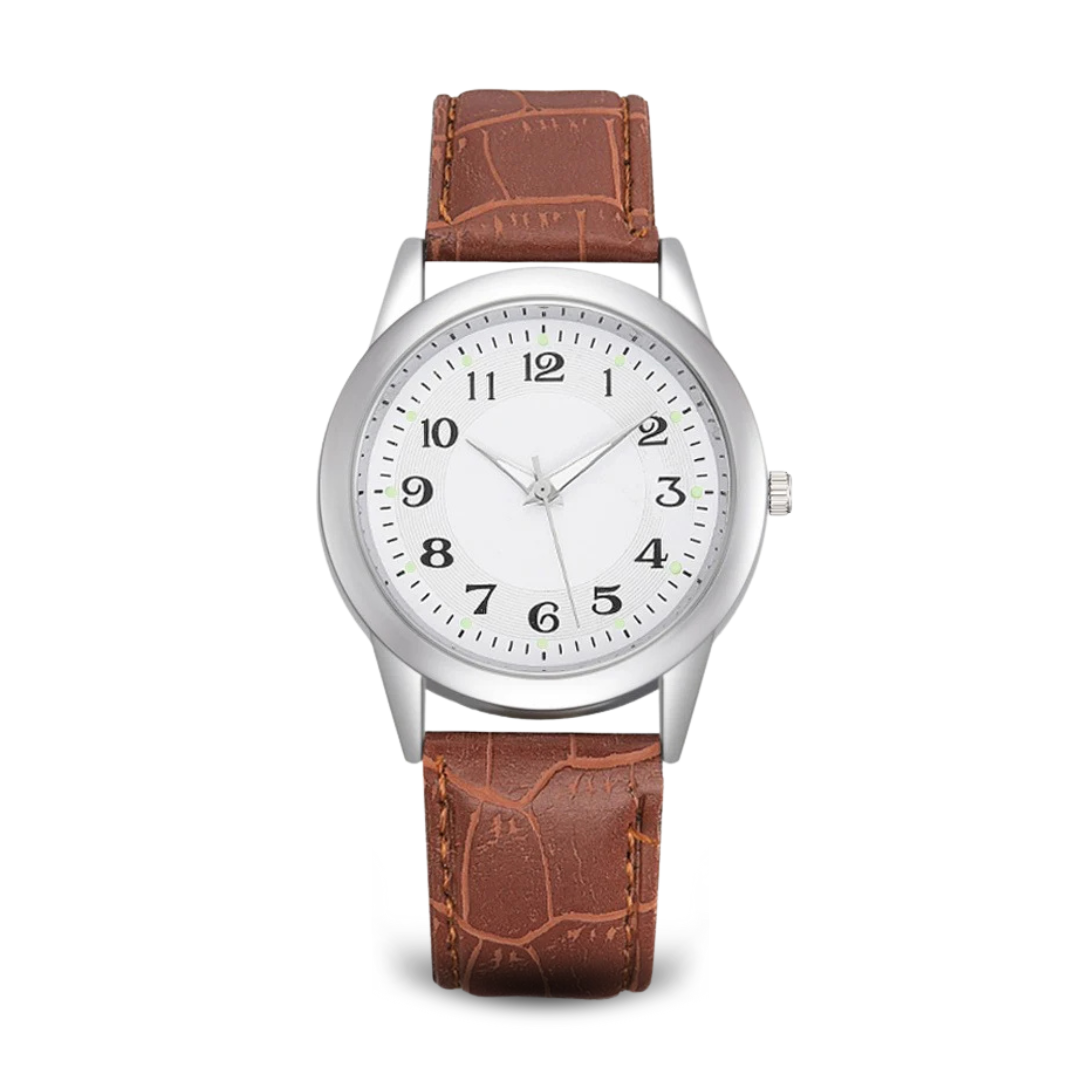 Men's Watch Silver Stainless Steel Minimalist Design