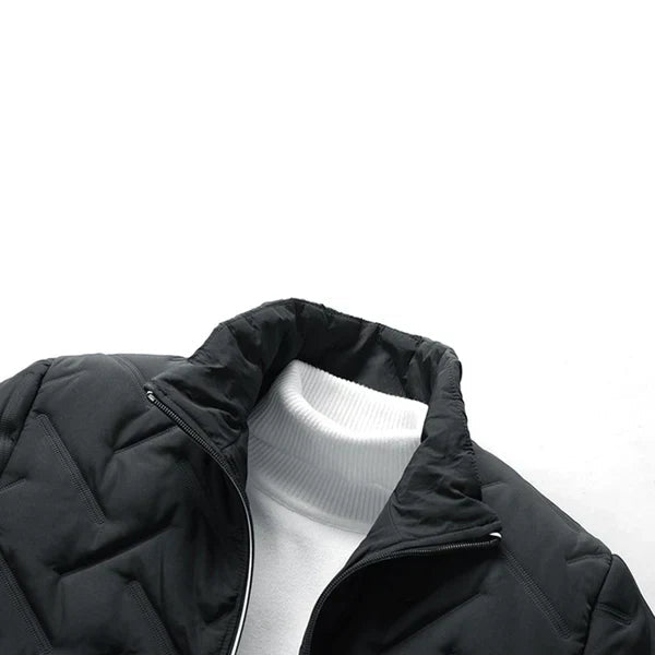 Men's Winter Jacket Gray Wool Blend 8