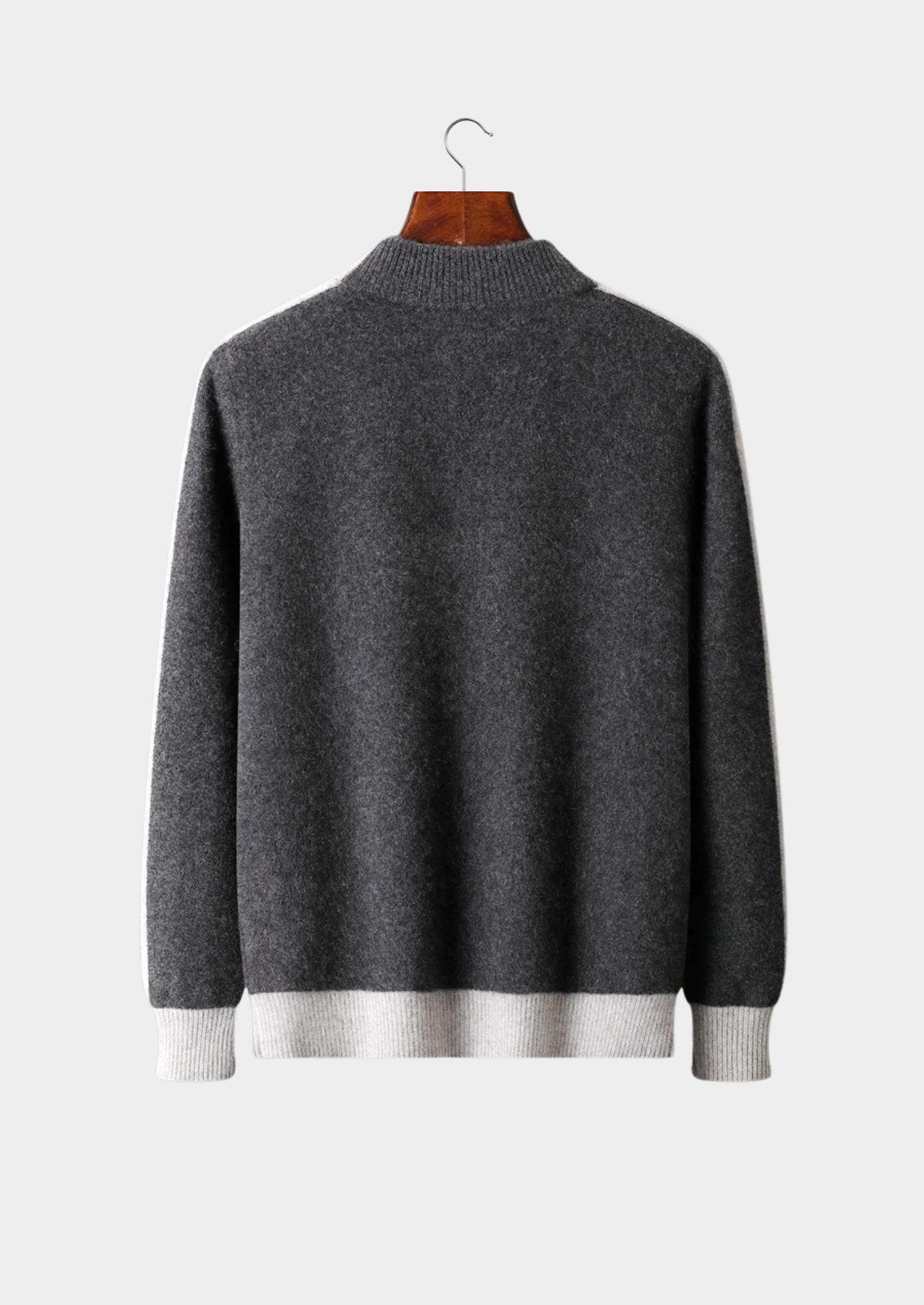 Men's Zip Cardigan Extra-Fine Merino Wool Lightweight Warm 2