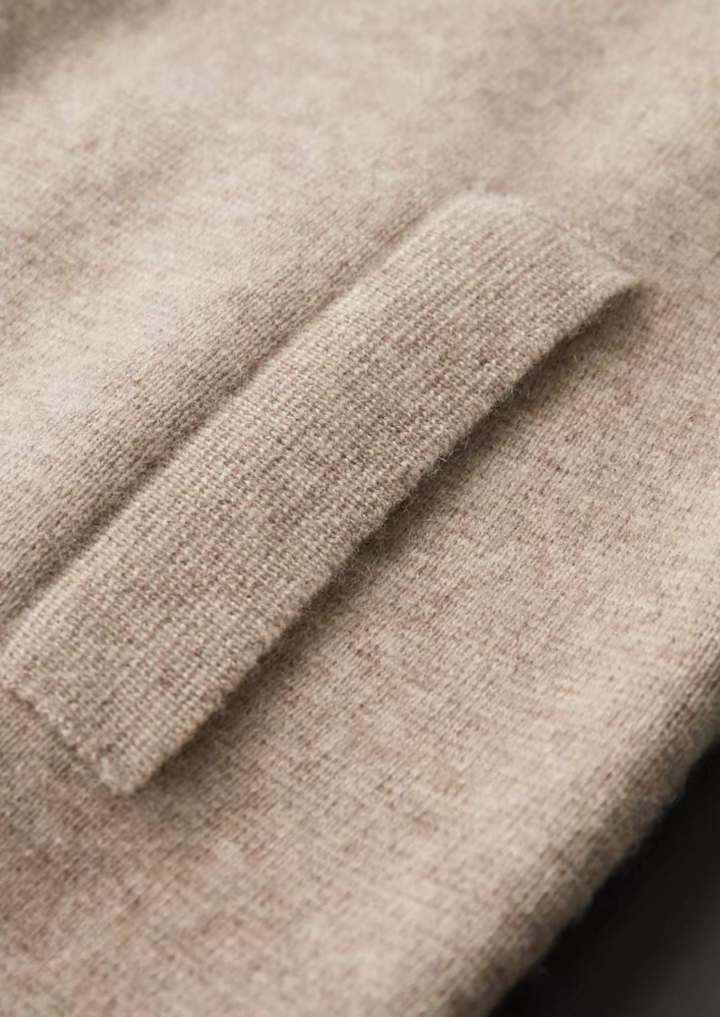 Men's Zip Polo Cardigan Grey Extra-Fine Merino Wool 6