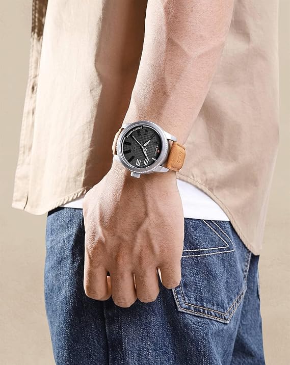 Military Shockproof Leather Watch with Water Resistance and Quartz Movement 3