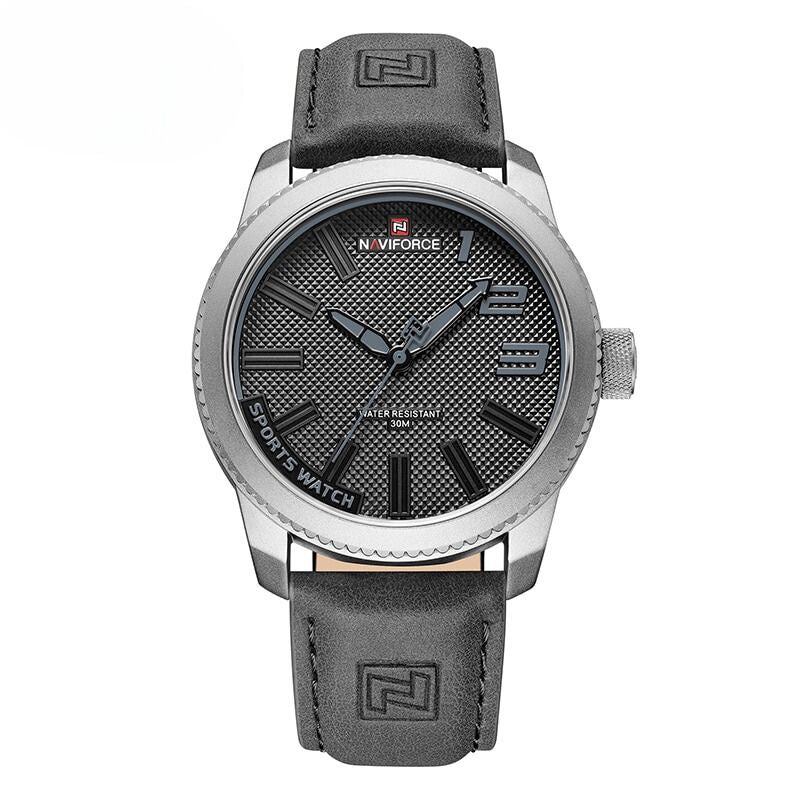 Military Shockproof Leather Watch with Water Resistance and Quartz Movement 5