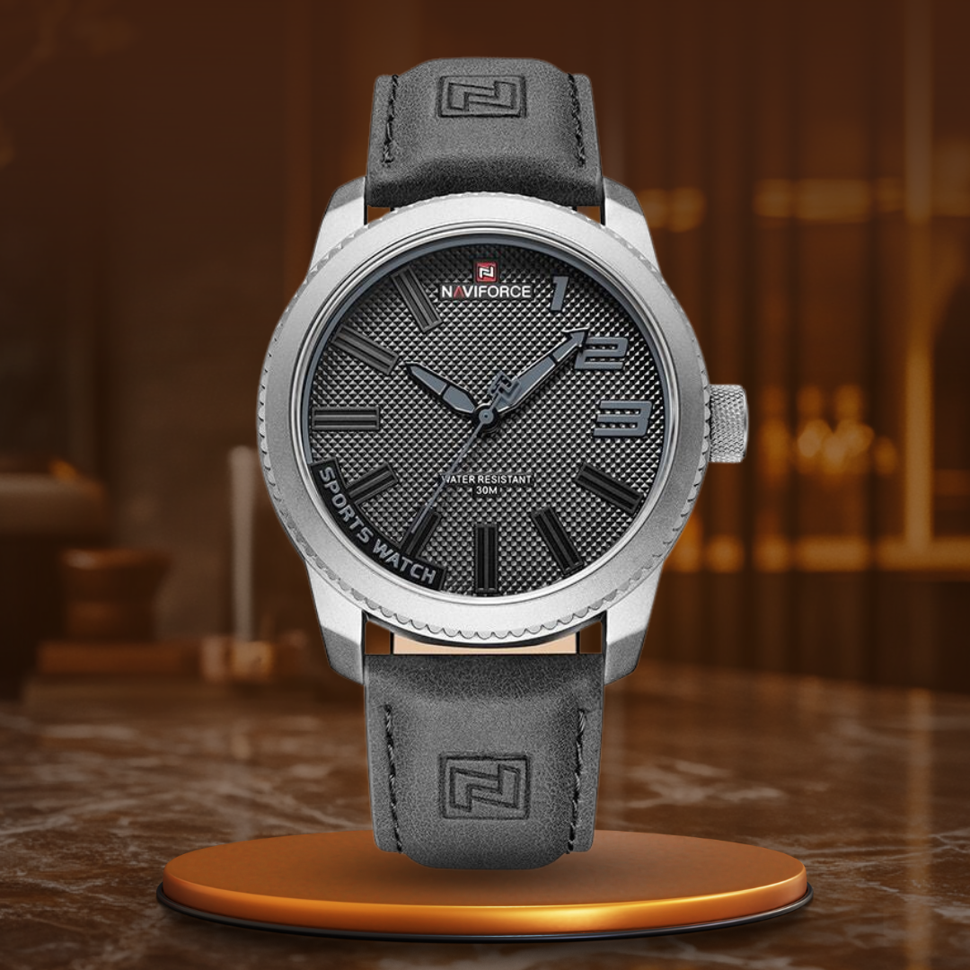 Military Shockproof Leather Watch with Water Resistance and Quartz Movement 6