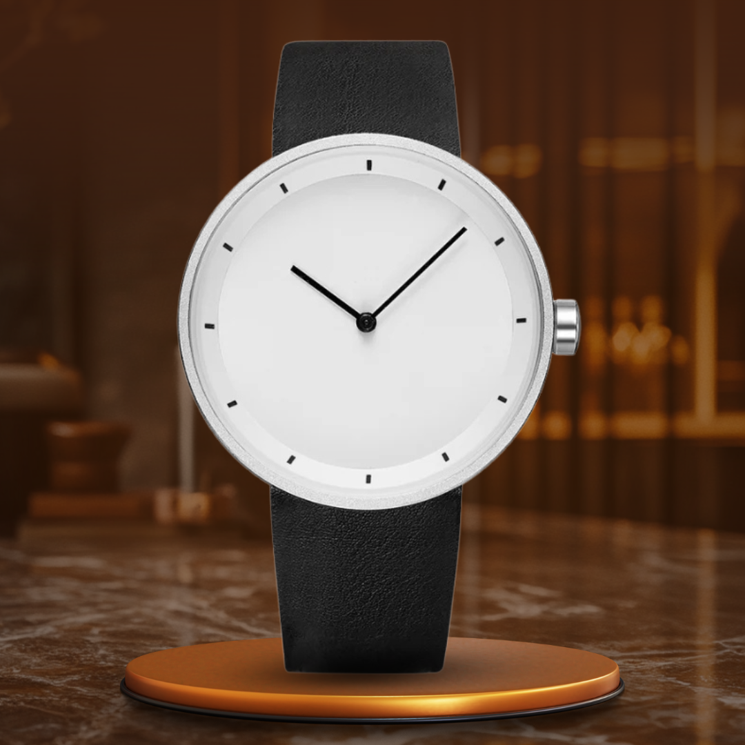 Minimalist Quartz Wrist Watch for Men – Slim Waterproof Design with PU Strap and Elegant Dial 15
