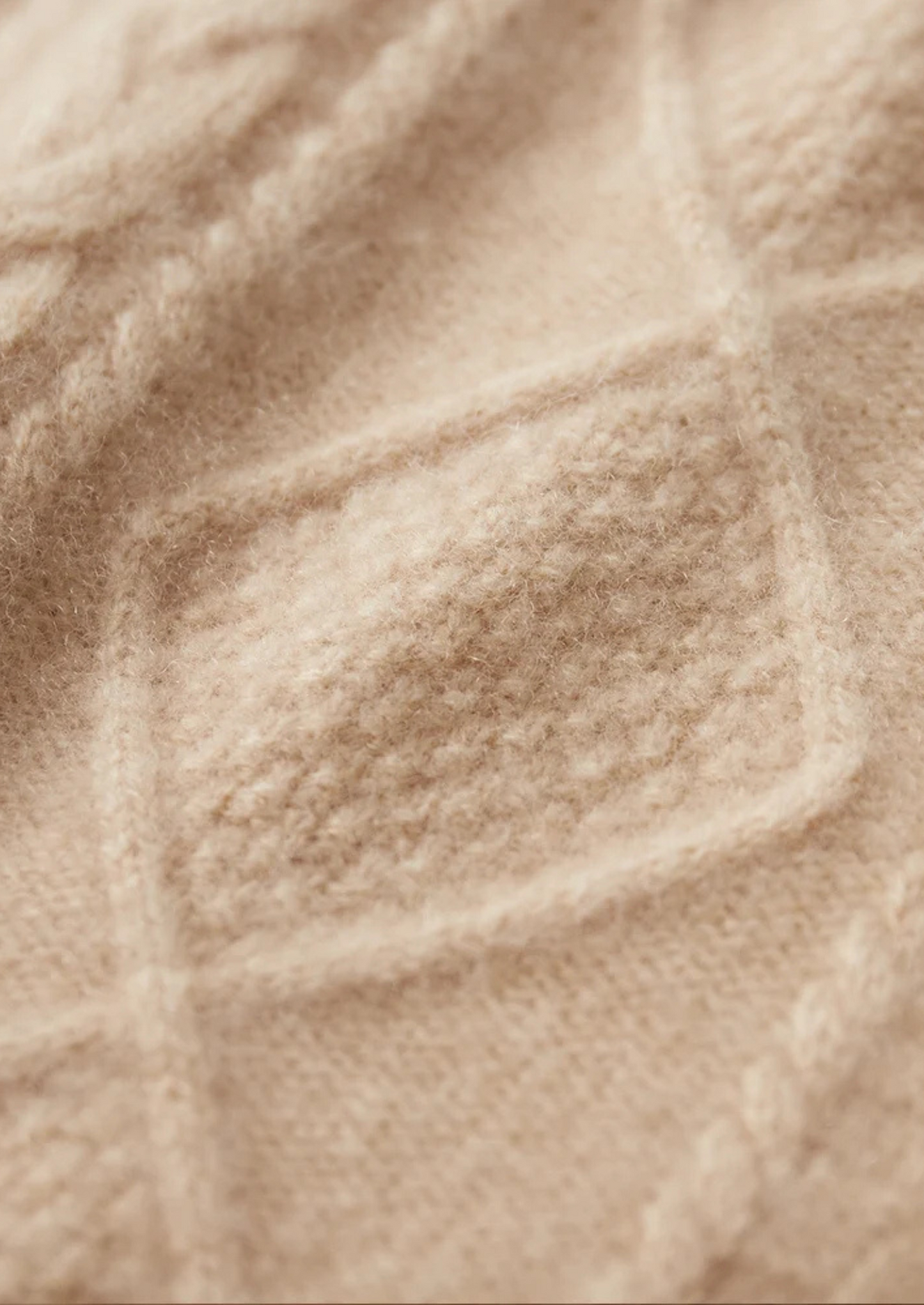 Mockneck Sweater Gray Jacquard Extra-Fine Merino Wool