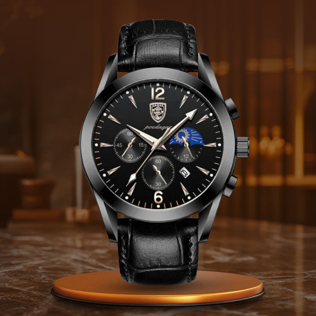 Modern Men's Watch with Quartz Movement, Luminous Functionality, Stainless Steel Case
