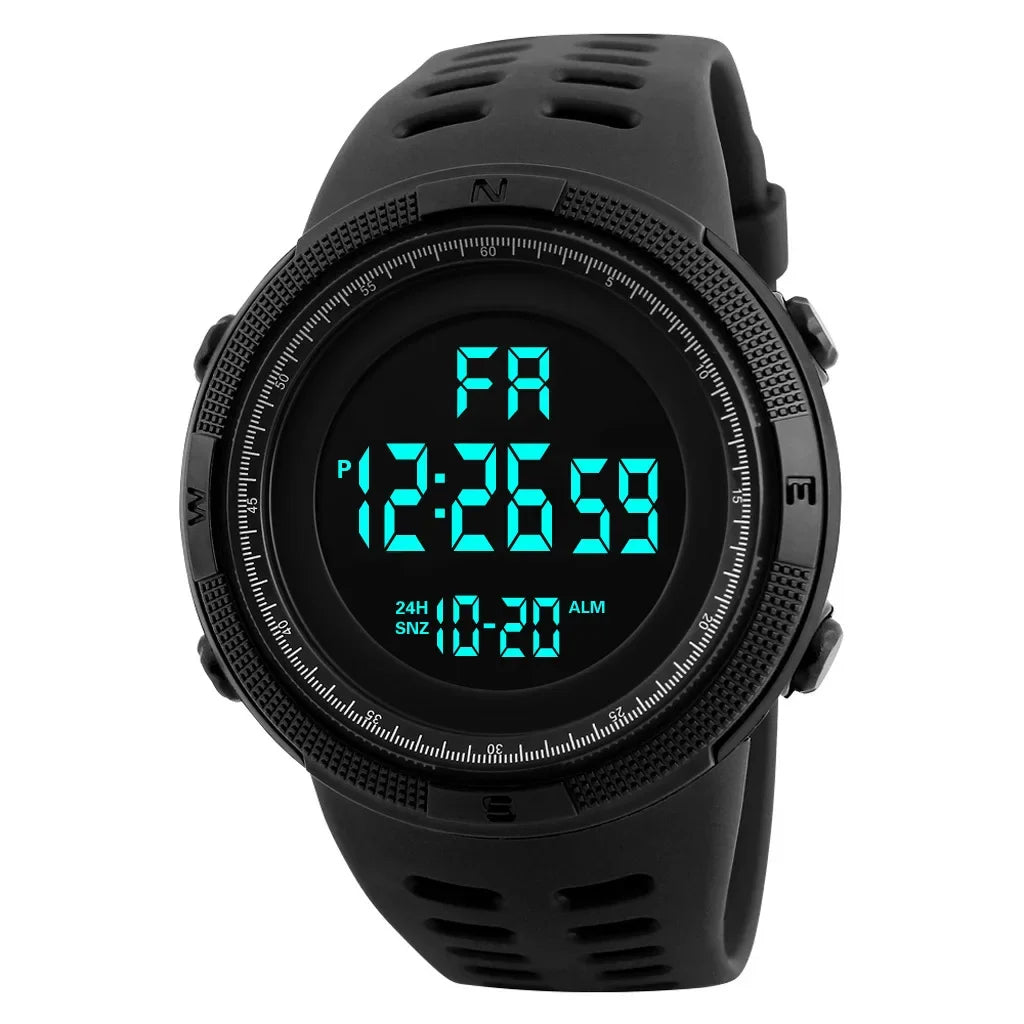 Multifunctional Waterproof Military Sports Watch with Digital Display and Shock Resistance 7