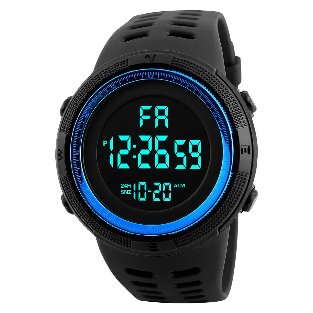 Multifunctional Waterproof Military Sports Watch with Digital Display and Shock Resistance 8