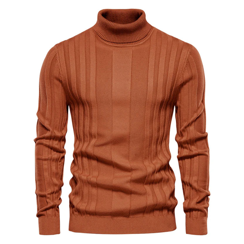 Carter - Warm Knitted Turtleneck Sweater for Winter