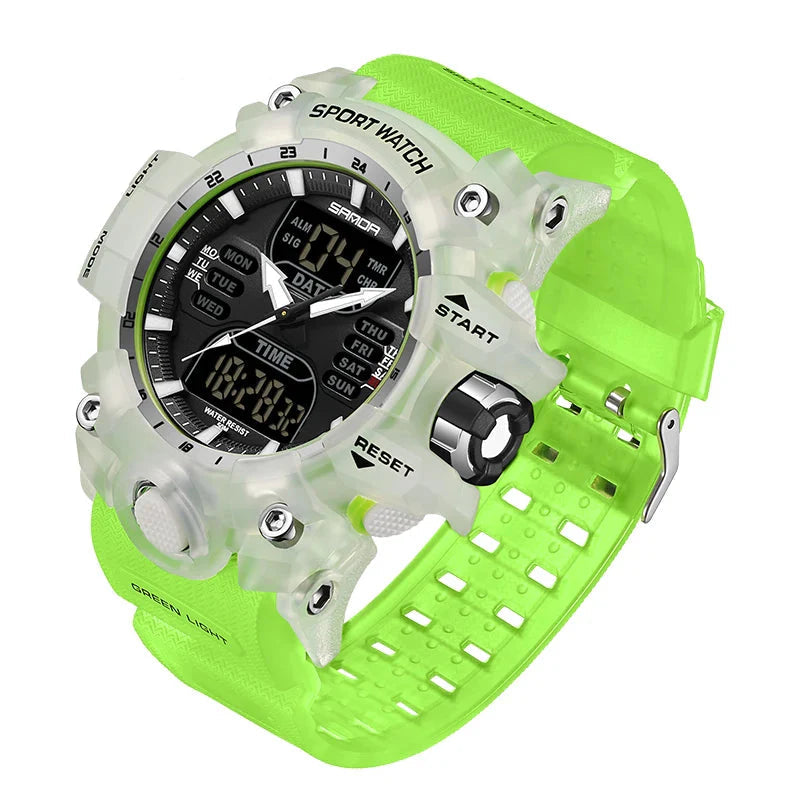 Premium Military Sports Watch with Dual Display, 50M Waterproof, Shock-Resistant Outdoor Timepiece 8