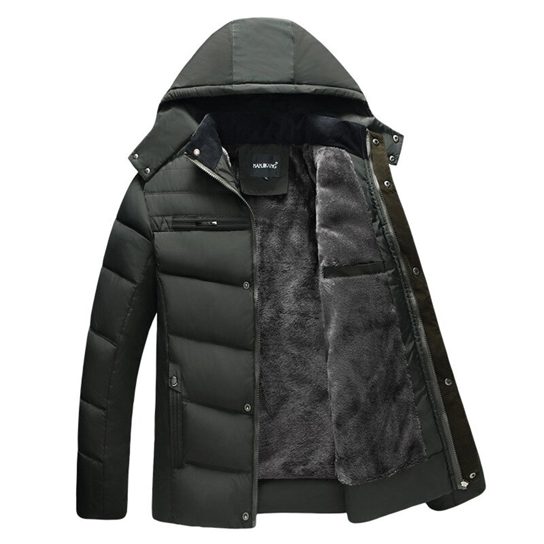 Men's Casual Padded Winter Jacket - Warm, Stylish Outerwear for Cold Weather, Perfect for Everyday Wear and Outdoor Adventures