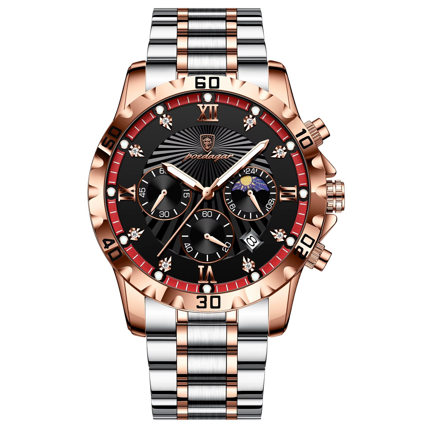 Swiss Automatic Mechanical Watch - Waterproof & Stylish Design