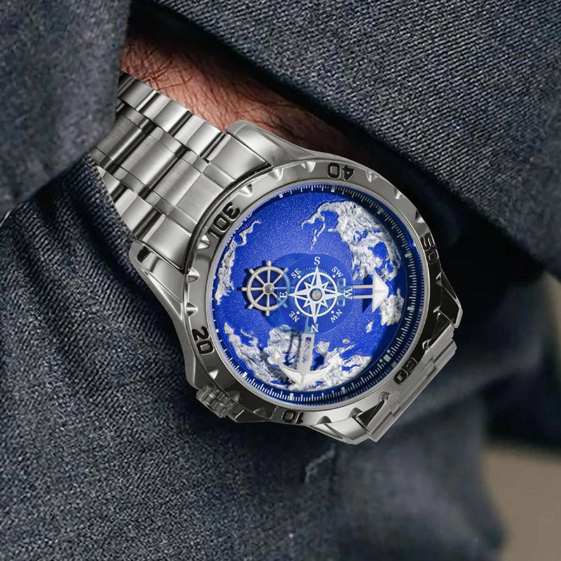 Men’s Automatic Luxury Watch – Stainless Steel with Luminous Display and Waterproof Design