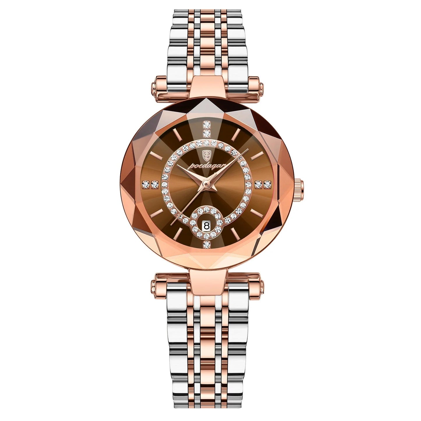 Women’s Ultra-Thin Quartz Watch – Luminous Hands with Diamond-Cut Crystal