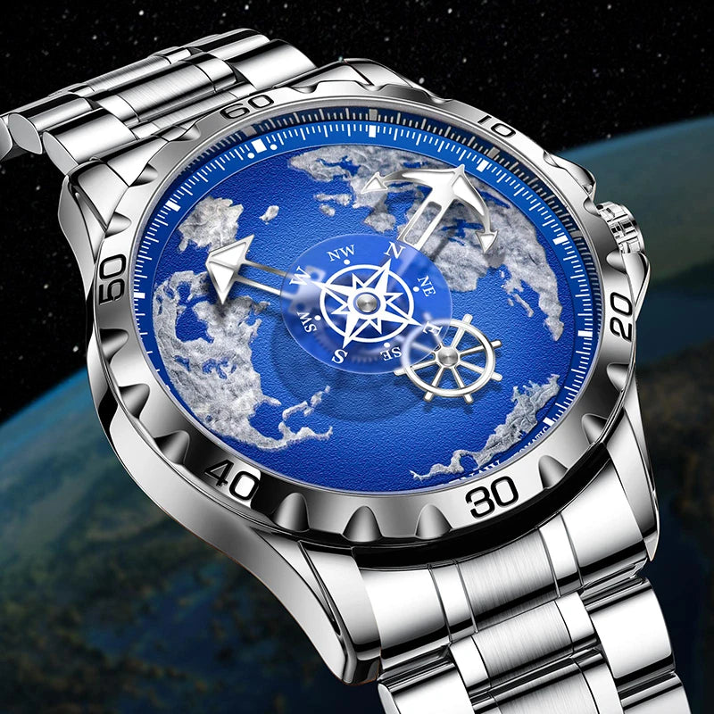 Men’s Automatic Luxury Watch – Stainless Steel with Luminous Display and Waterproof Design