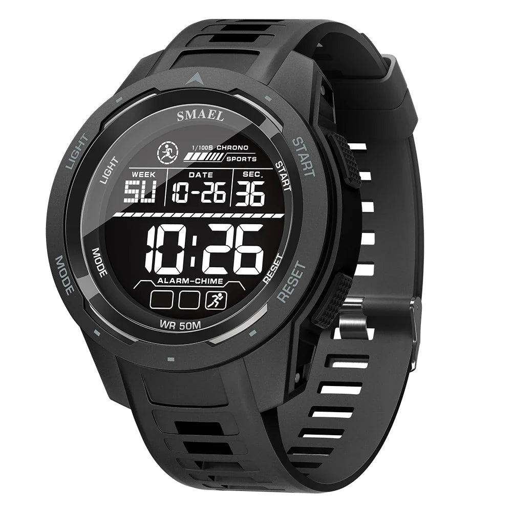 Tactical Digital Sports Watch for Men – Waterproof, Shock-Resistant with LED Display 12
